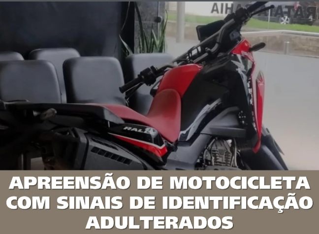 Motocicleta com chassi adulterado é apreendida em Ibirataia