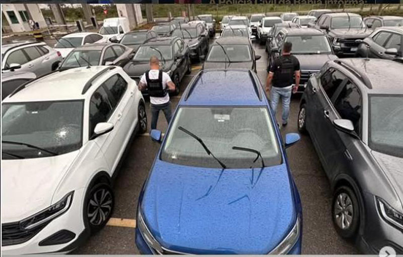 Vitoria da Conquista | Polícia Civil recupera mais de 60 veículos furtados de uma locadora de automóveis Vitoria da Conquista | Polícia Civil recupera mais de 60 veículos furtados de uma locadora de automóveis