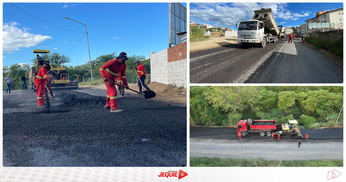 Prefeitura de Jequié inicia pavimentação asfáltica da rua que liga São Luís ao bairro São Judas Tadeu