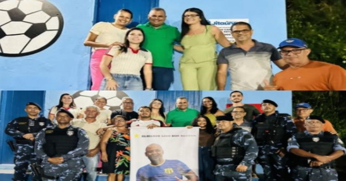 Prefeitura de Jitaúna inaugura no distrito de Santa Terezinha a Casa da Sopa e a iluminação do Campo de futebol