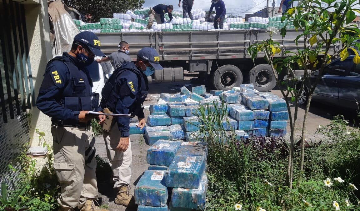 Recorde na Bahia: Mais de 10 toneladas de drogas já foram retiradas de circulação das estradas federais da Bahia