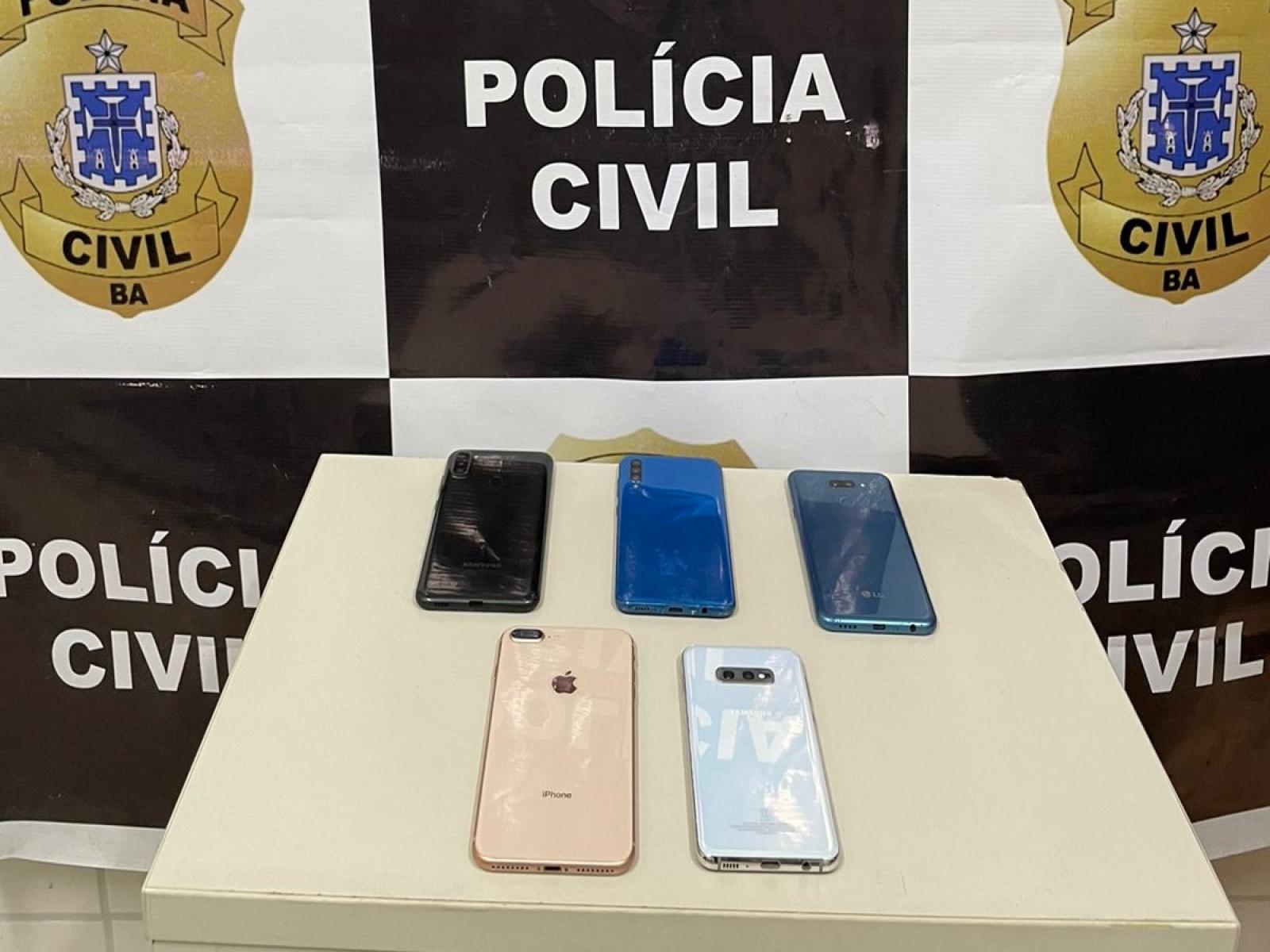 Ipiaú: Polícia Civil recuperou 5 celulares roubados