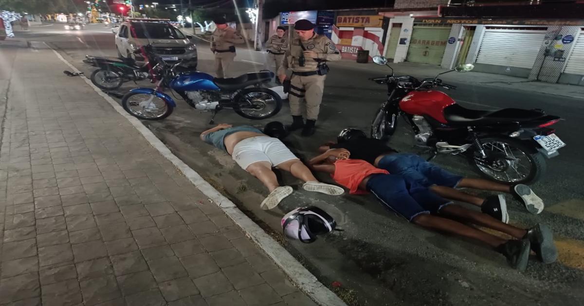 Jequié: 4 baderneiros foram detidos com motos adulteradas e descargas barulhentas