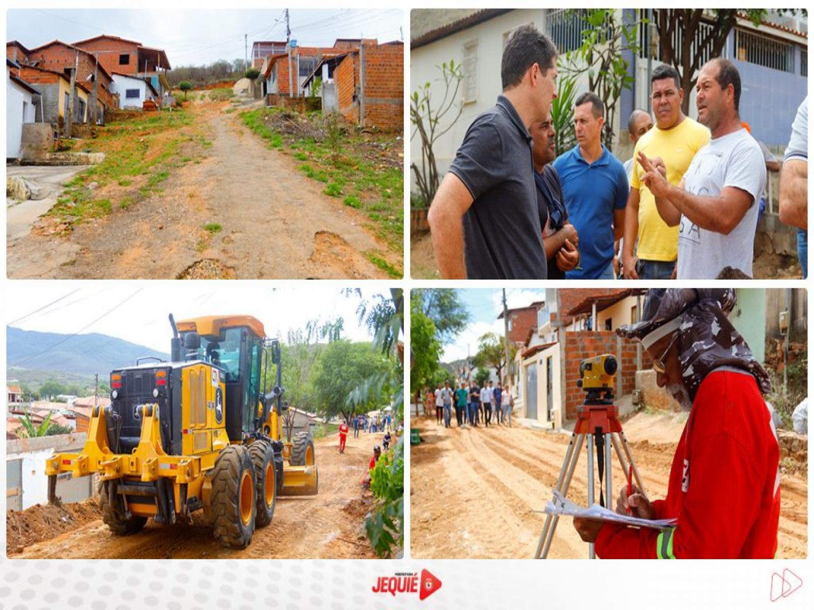 Prefeito de Jequié autoriza início das obras de pavimentação no bairro Cidade Nova