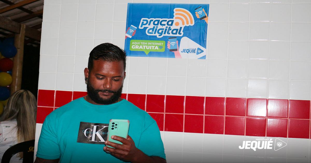 Prefeitura de Jequié inicia programa Praça Digital, com disponibilização de internet gratuita nas praças públicas da cidade