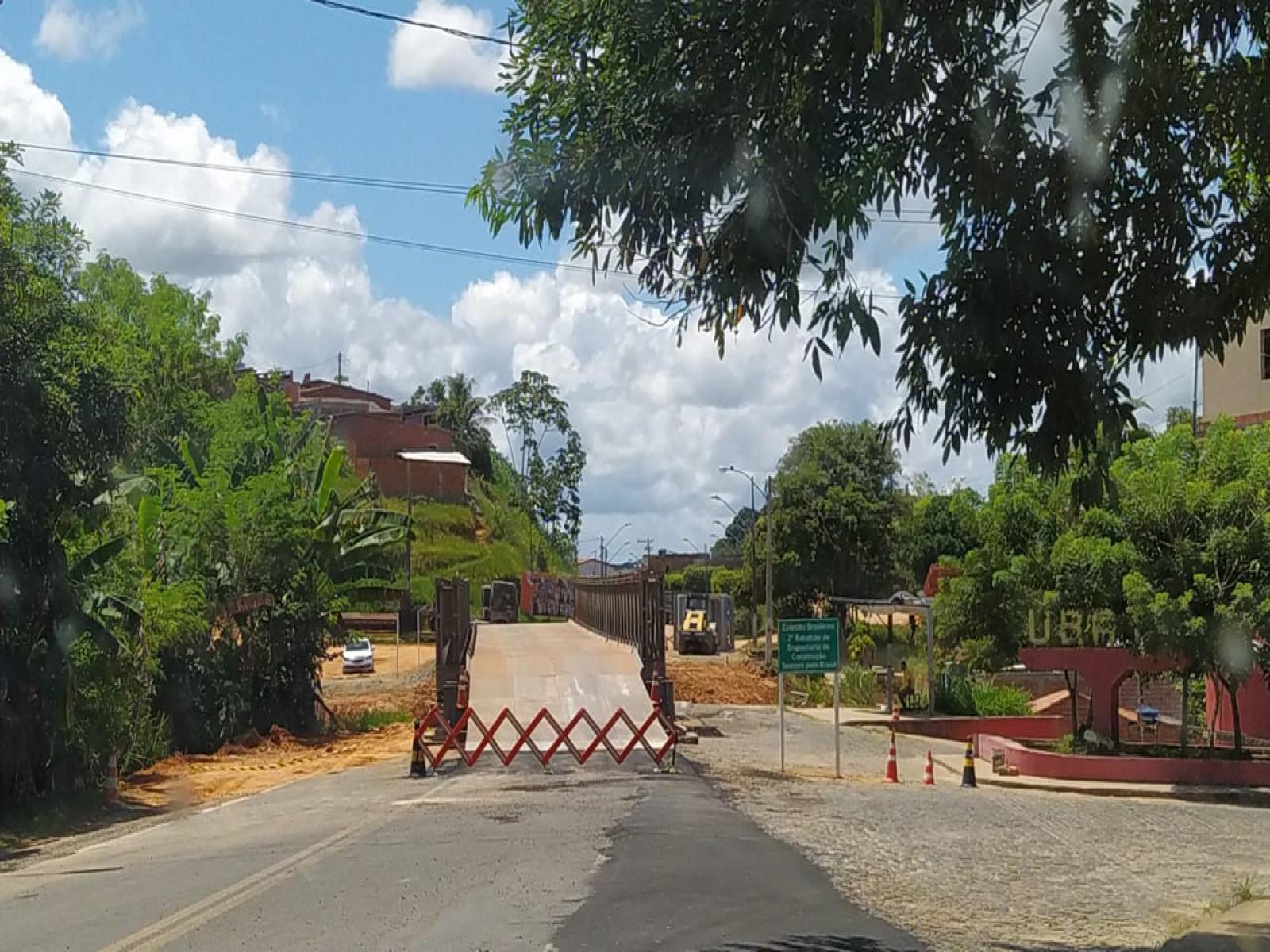 Exército conclui ponte metálica e BR 330 é liberada no trecho de Ubatã