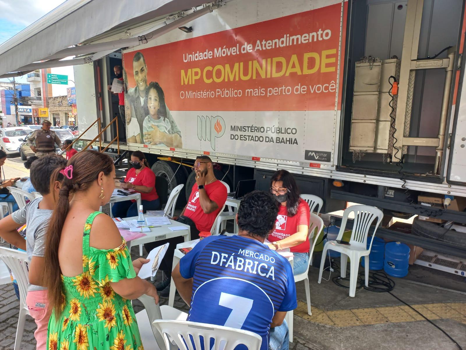 Unidade móvel do MP realiza 532 atendimentos à população na região de Ipiaú