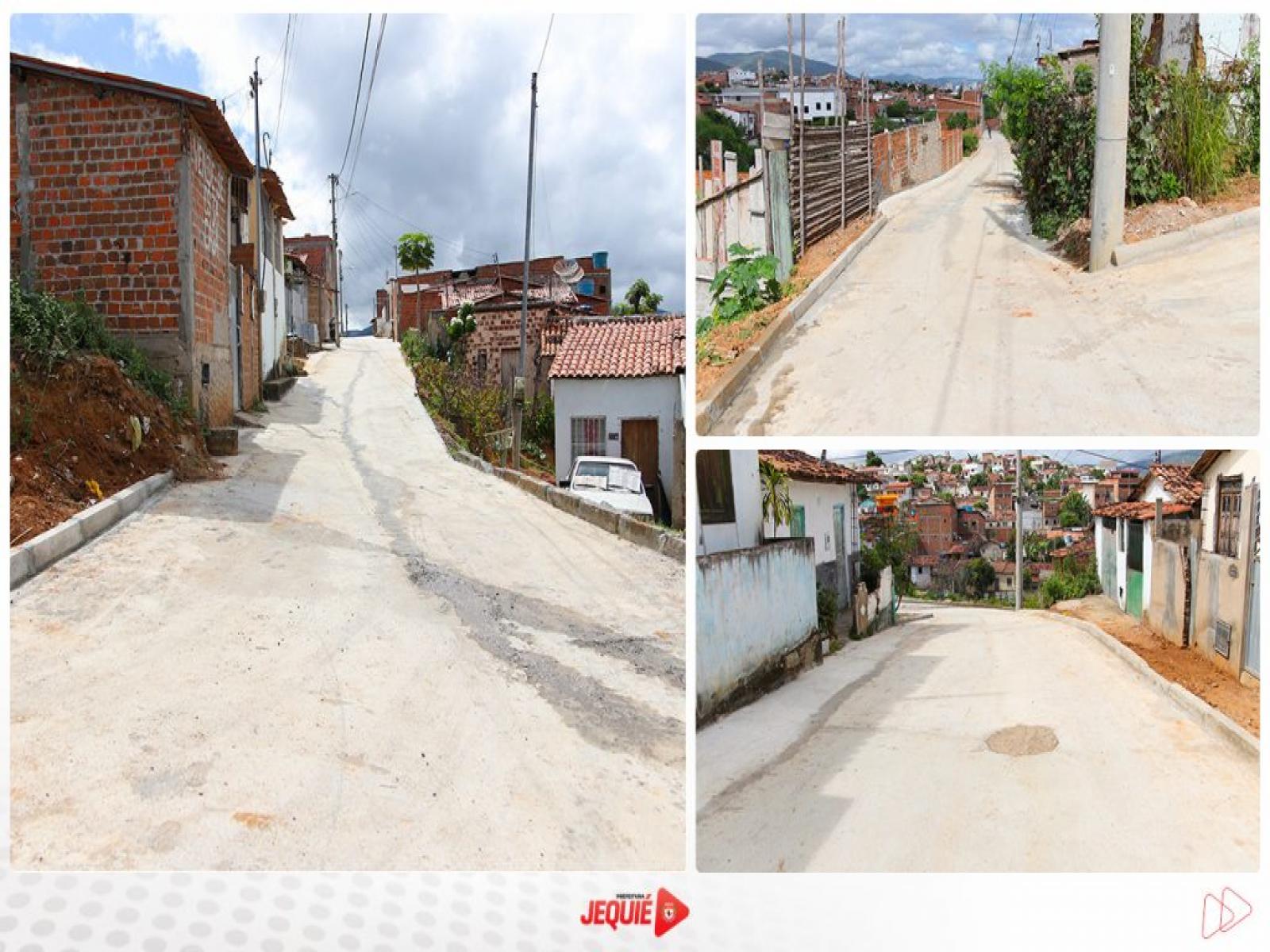 Prefeitura de Jequié amplia serviços de pavimentação a concreto no Loteamento Bom Sossego