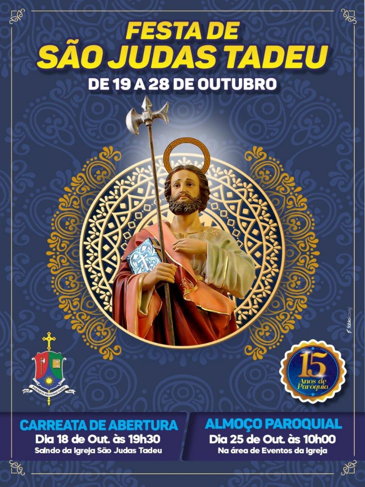 PARÓQUIA SÃO JUDAS TADEU EM JEQUIÉ COMPLETARÁ 15 ANOS