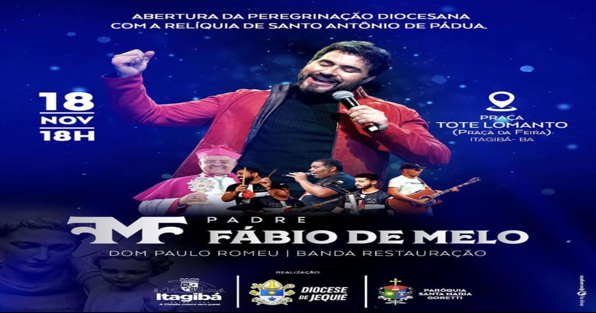Padre Fábio de Melo faz show em Itagibá