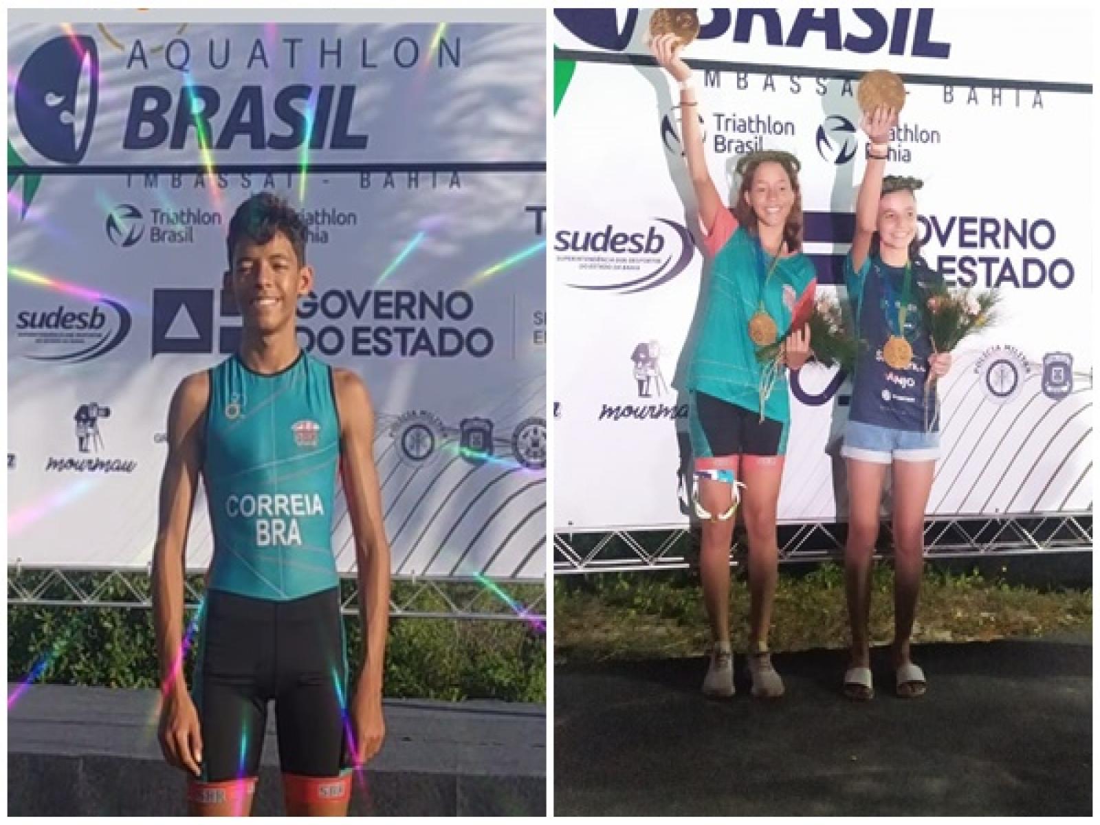 Jequié se torna celeiro de atletas e dupla conquista título nacional no aquathlon