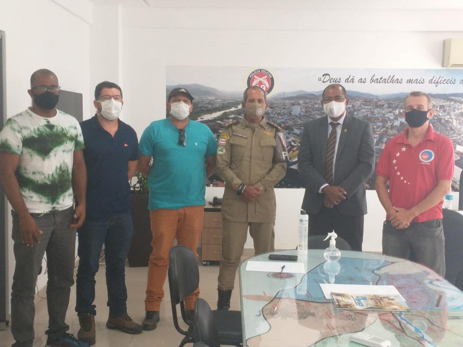 Vereador Soldado Gilvan participou de reunião com o novo comandante do 19° BPM