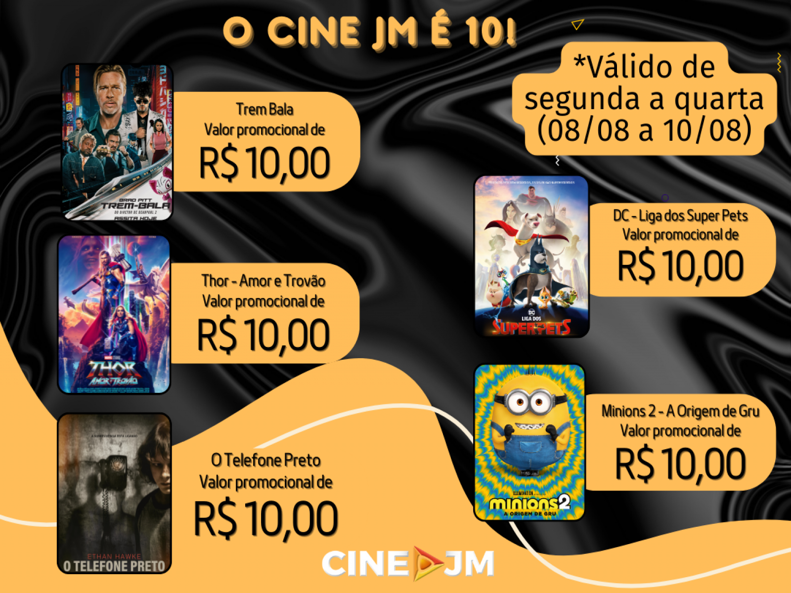 Segunda feira 10 no Cine São José