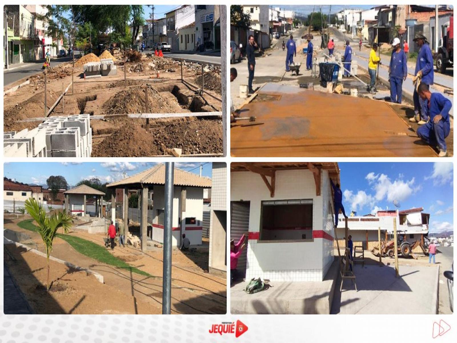 Prefeitura de Jequié segue com obras de construção de 17 novas praças públicas que beneficiarão diversos bairros
