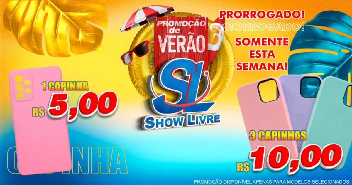 Show Livre: 3 capinhas de celular é só R$ 10,00