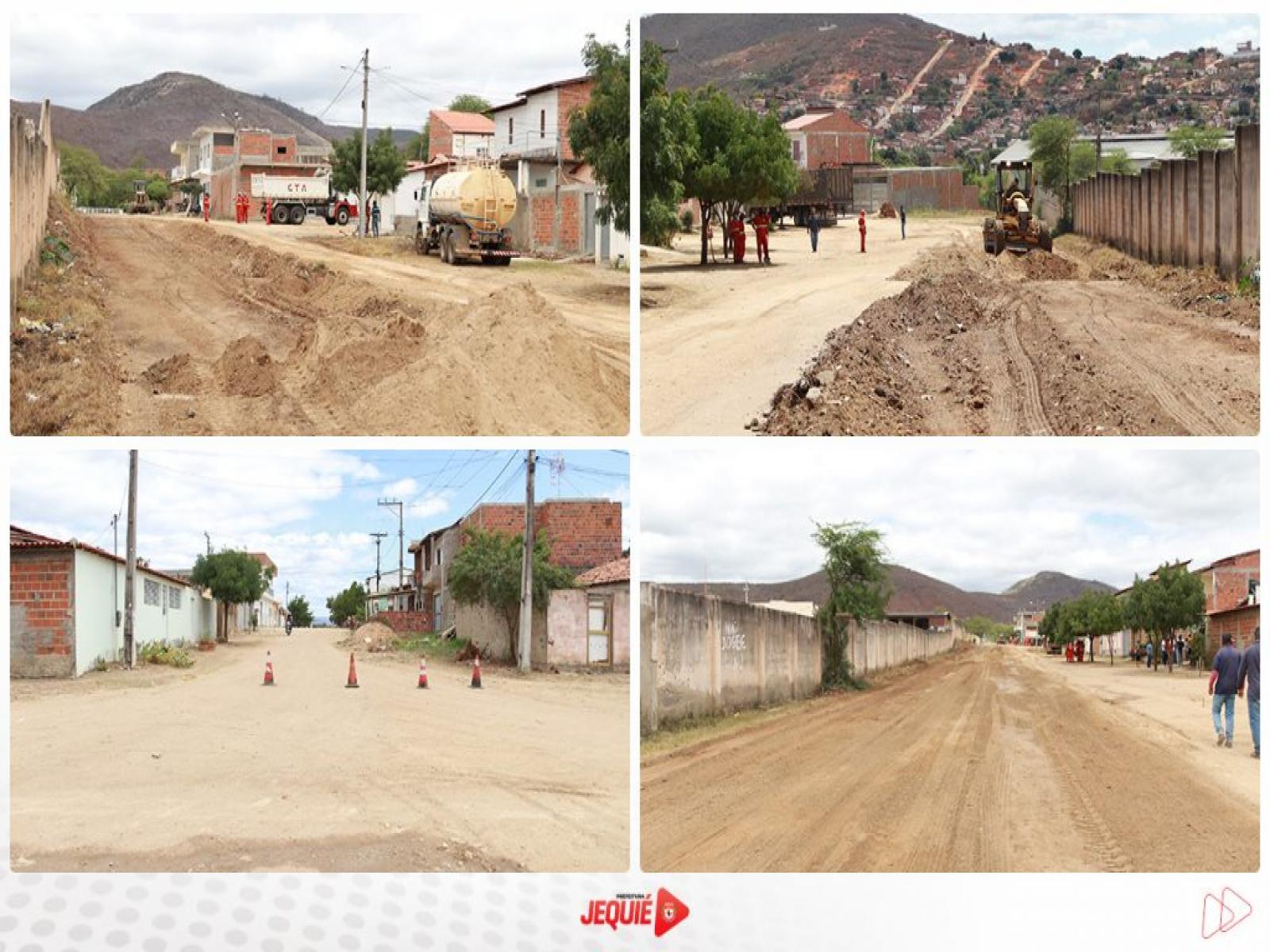 Prefeito de Jequié acompanha início das obras de pavimentação asfáltica de ruas do KM 3