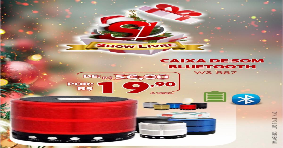 O presente de natal está na Show Livre