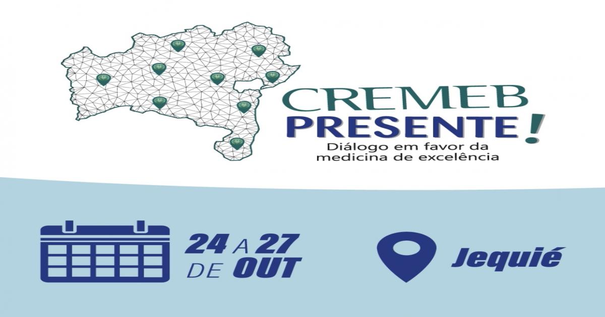 Cremeb Presente! leva serviços e qualificação gratuitos para Jequié, de 24 a 27 de outubro