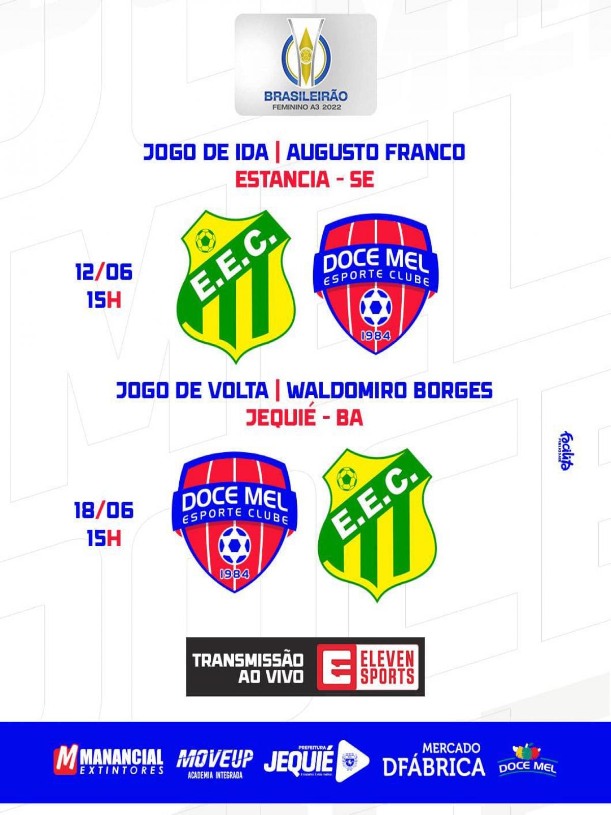 Doce Mel/Jequié viajou nesta sexta feira, para estreia domingo, as 15h Campeonato Brasileiro