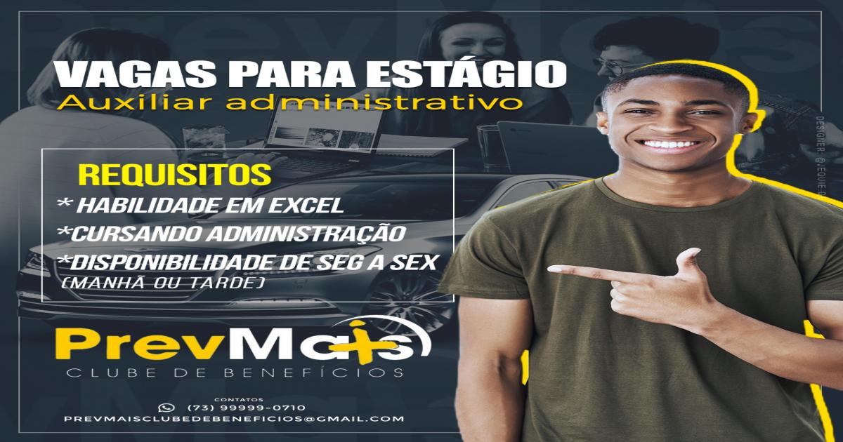 Prevmais abre vaga de trabalho para estagiários de administração