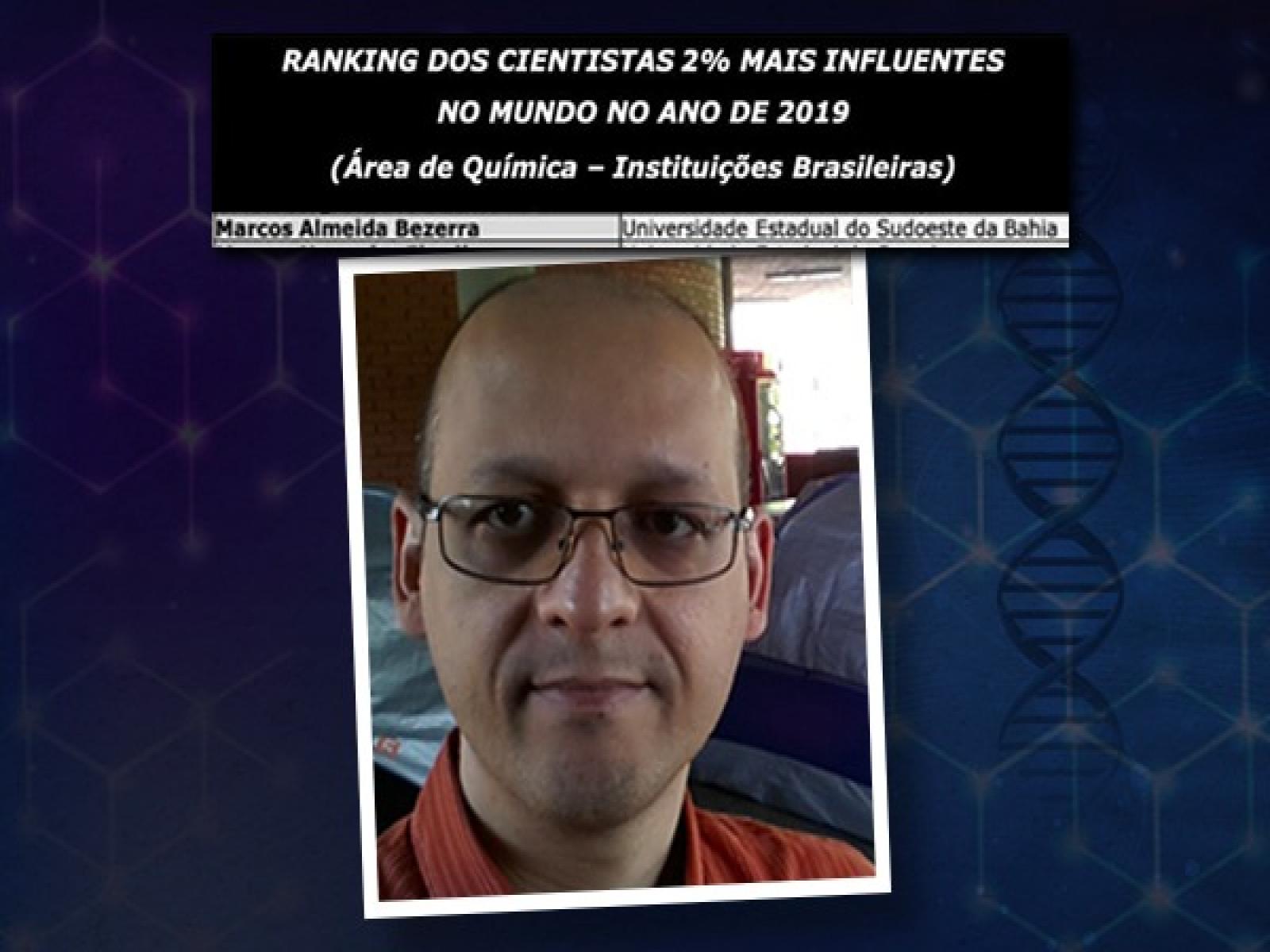 Pesquisador da Uesb Jequié está entre os cientistas mais influentes do mundo