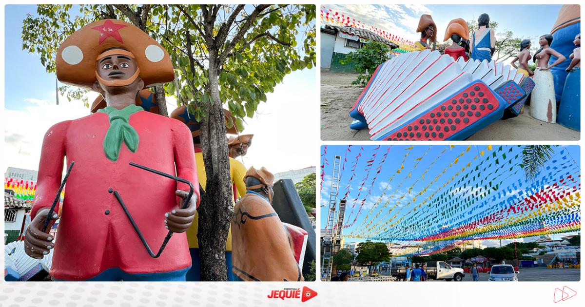 Prefeitura de Jequié inicia instalação do projeto de decoração do São João 2023