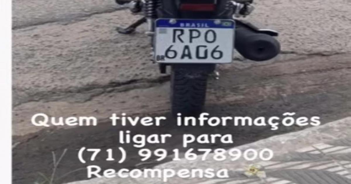 Moto tomada de assalto no bairro Campo do América, recompensa para quem der informações