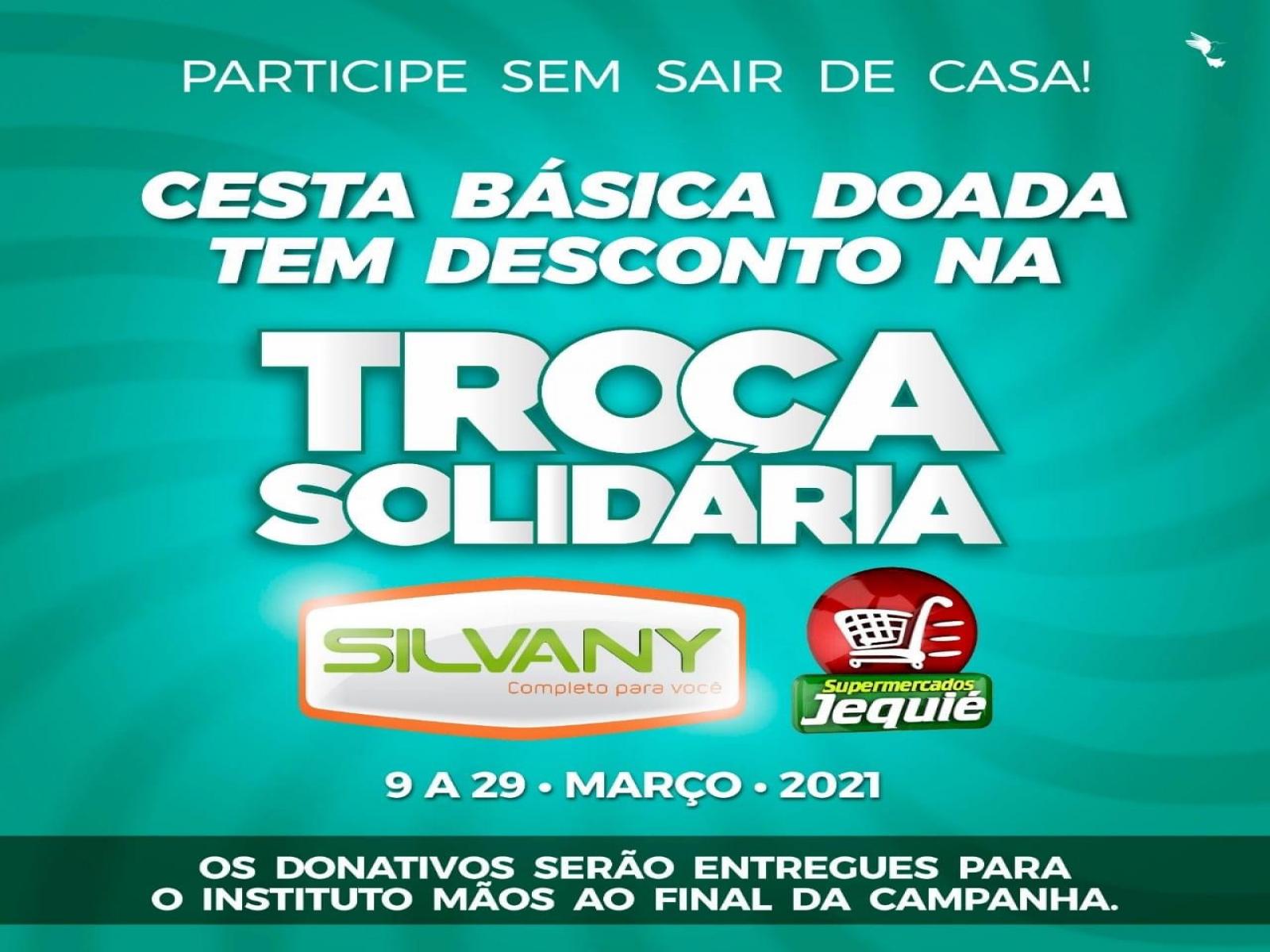 Supermercado Jequié participa da campanha troca solidária da Silvany