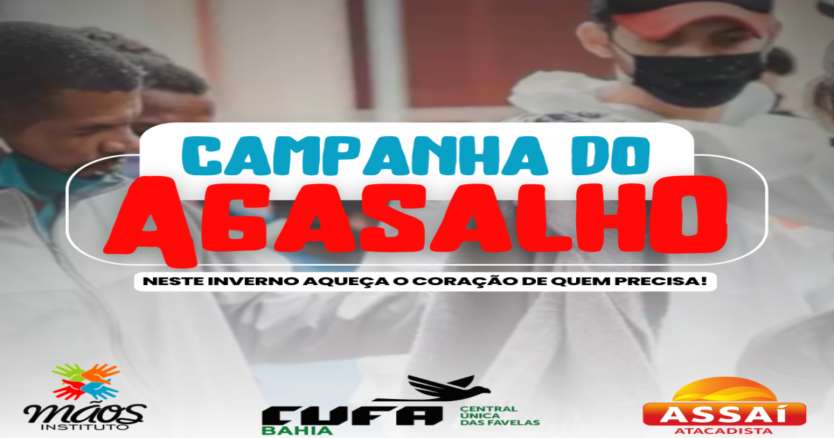 Instituto mãos e Central única das favelas distribuem agasalhos em parceria com Assaí Atacadista.