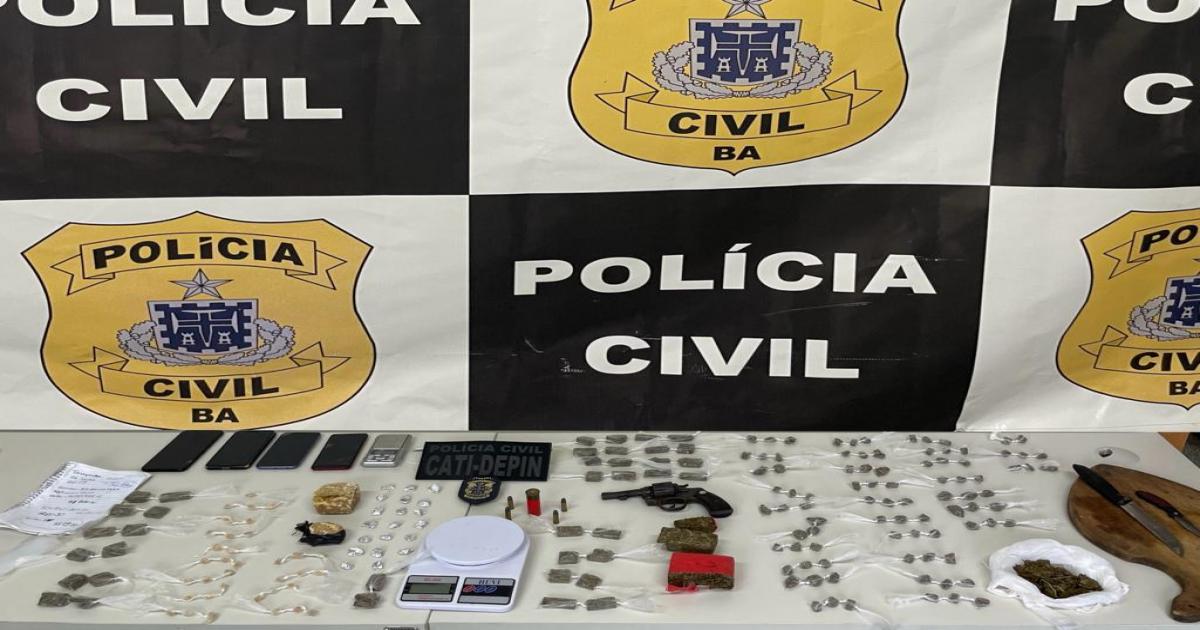Itagibá: Polícia Civil prende integrante de facção criminosa do drogas e arma de fogo