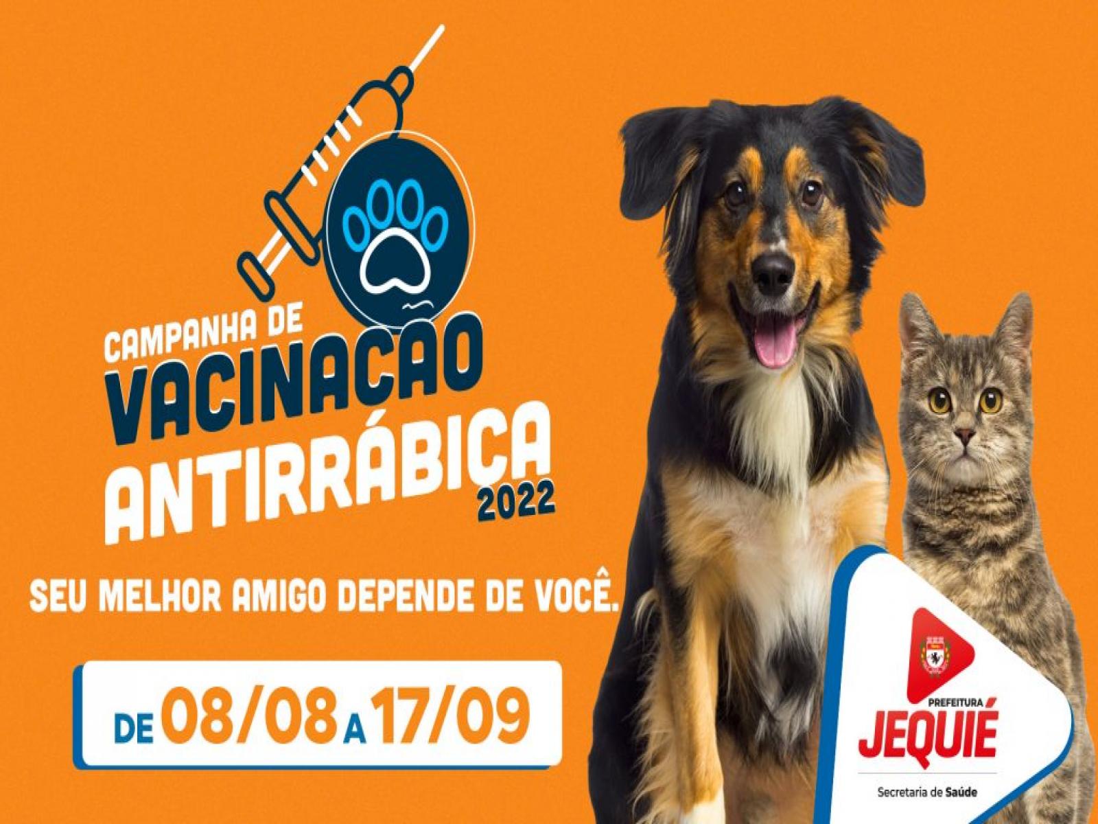 Prefeitura de Jequié inicia campanha de vacinação de cães e gatos contra raiva