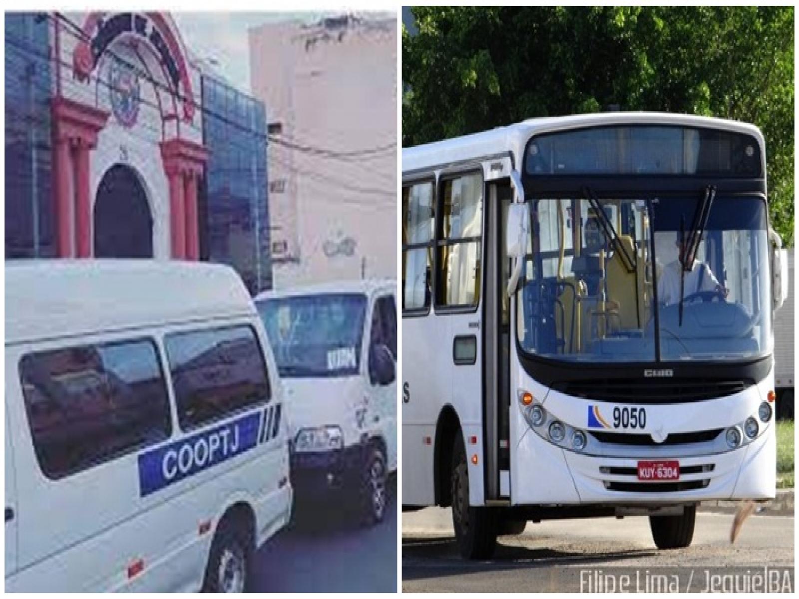Van e ônibus disputam territórios na cidade de Jequié