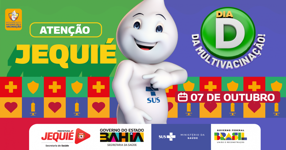 Campanha de Multivacinação começa neste sábado com dia D em todas as unidades de saúde, sede e Zona Rural