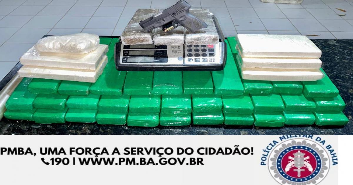 Polícia apreende 41 tabletes de drogas e bandido morre no confronto