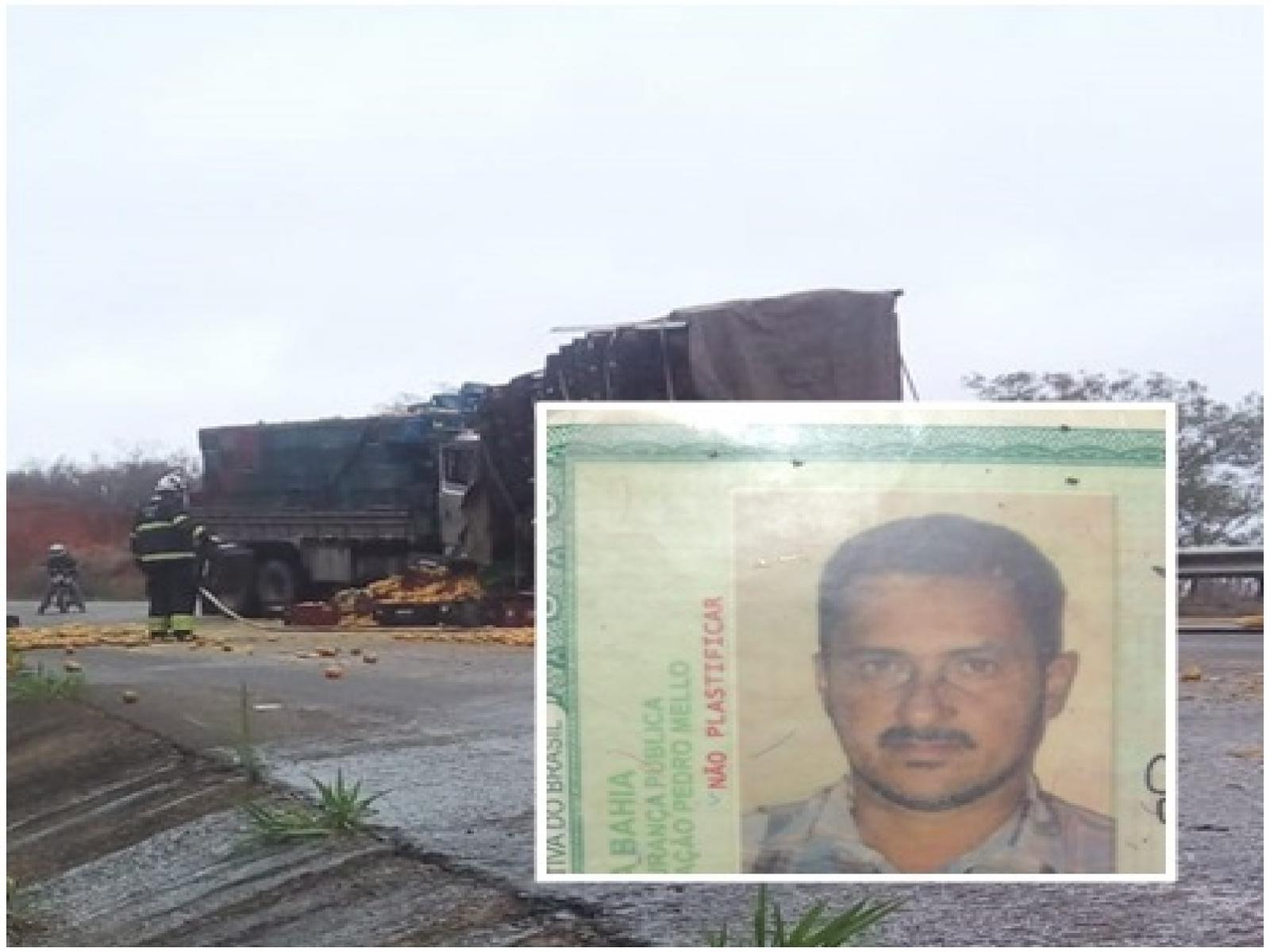 Identificado motorista morto em acidente na ladeira de Pé de Serra