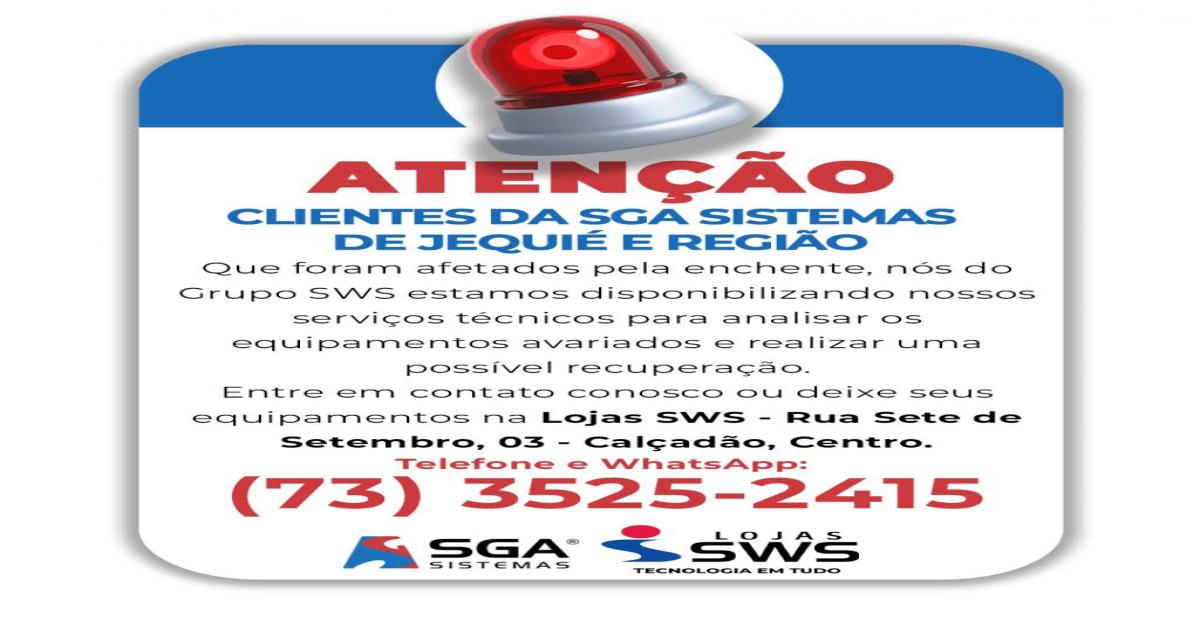 Suporte técnico especializado recupera equipamentos de comerciantes afetados pelos alagamentos