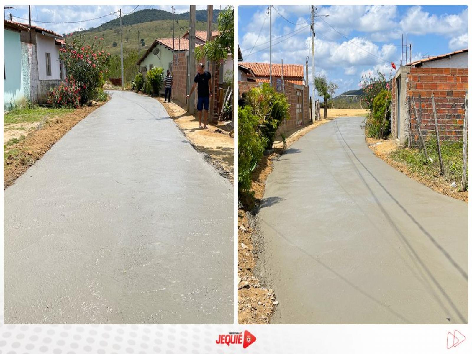 Prefeitura de Jequié amplia serviços de infraestrutura viária levando pavimentação em concreto usinado à Urbis IV e distrito do Baixão