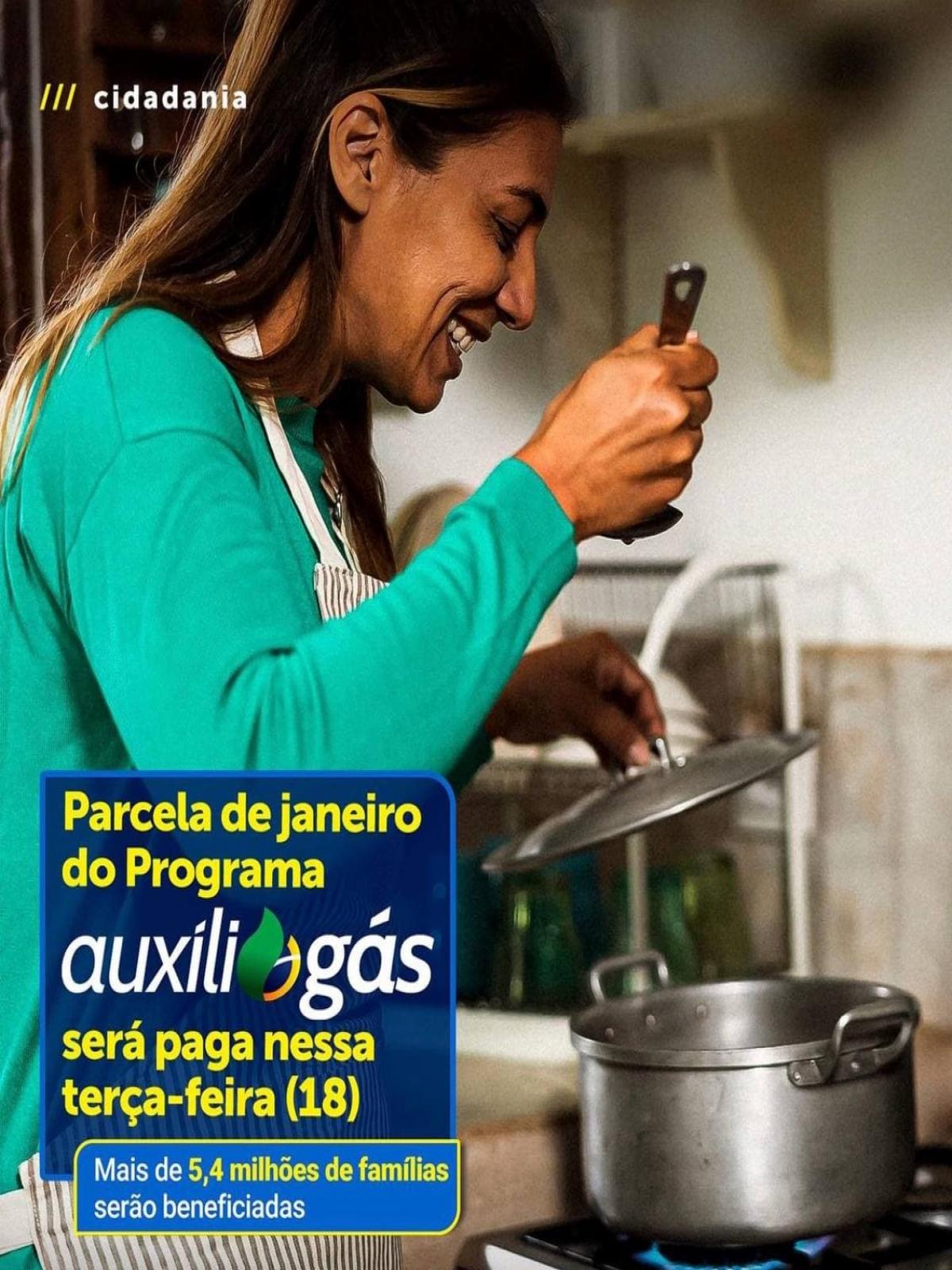 Governo Federal paga hoje parcela do Auxílio-Gás