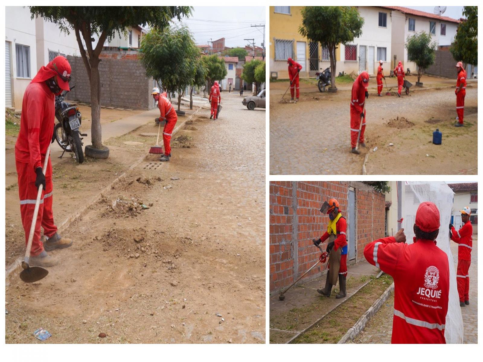 Mutirão de limpeza promove qualidade de vida para moradores dos residenciais