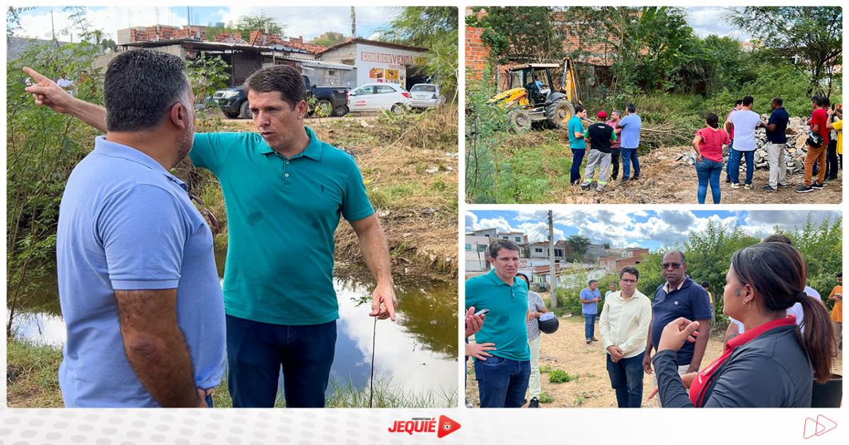 Prefeitura de Jequié inicia construção de canal pluvial, contemplando moradores do Loteamento Sun Ville e Pompílio Sampaio