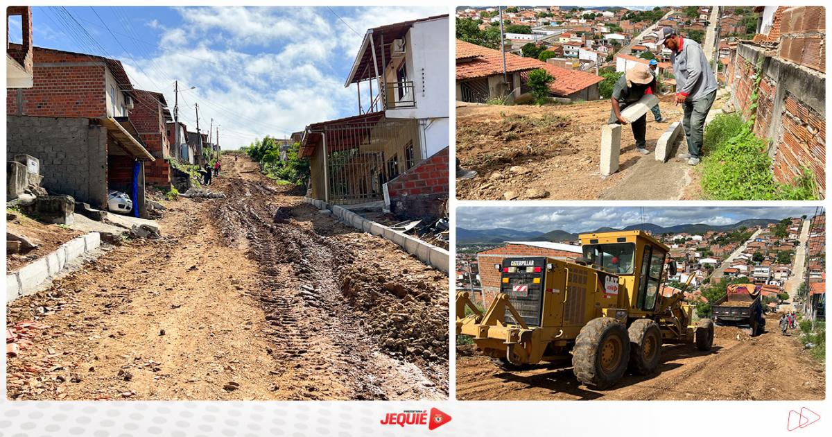 Prefeitura de Jequié segue ampliando atendimento dos serviços de pavimentação de vias públicas