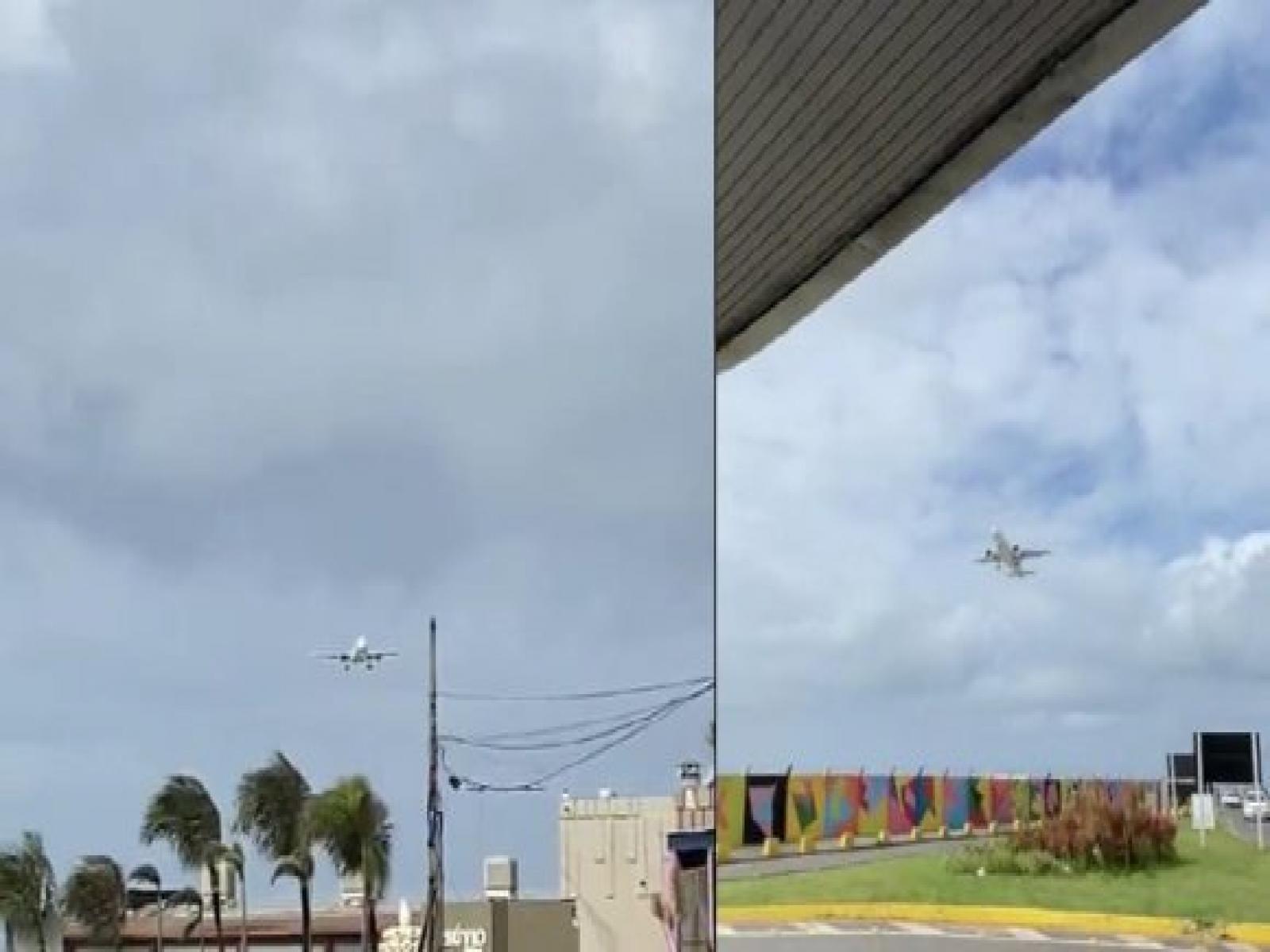 Vídeo: Avião arremete em Ilhéus por causa de fortes ventos
