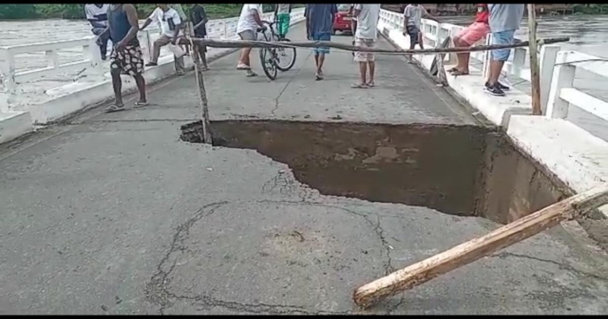 Aiquara: Ponte da Palmeirinha está interditada e ameaça cair
