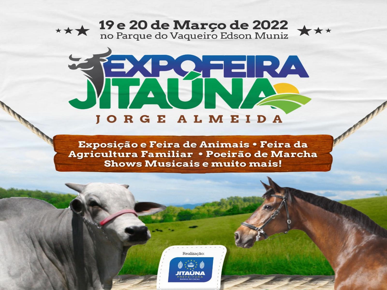 Prefeitura de Jitaúna anuncia para os dias 19 e 20 de março a 1ª ExpoFeira