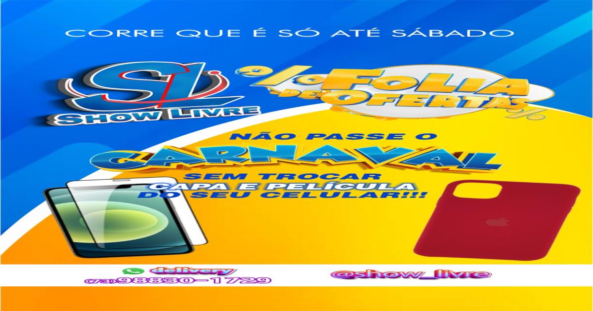 FOLIA DE OFERTAS SHOW LIVRE