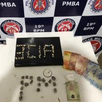Menor detido com drogas em Jaguaquara