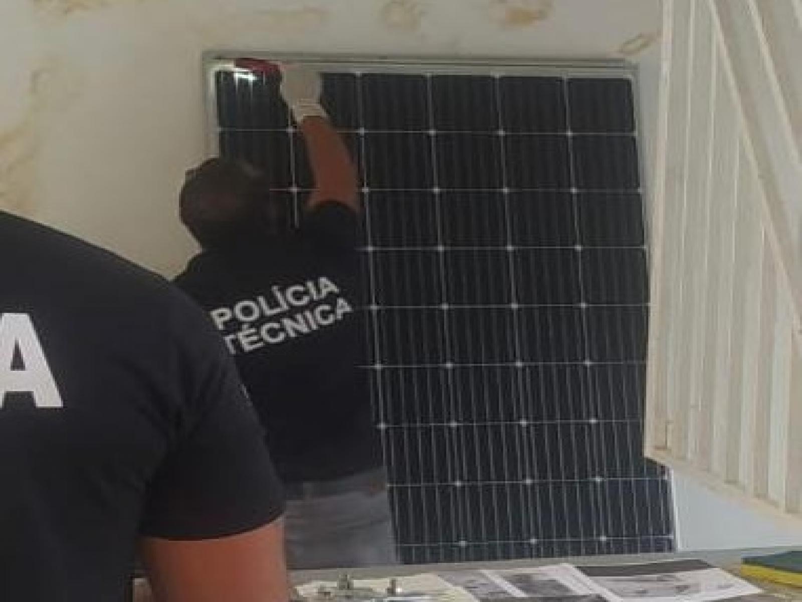 Polícia Civil recupera placas solares furtadas em Lafaiete Coutinho e prende suspeito de receptação
