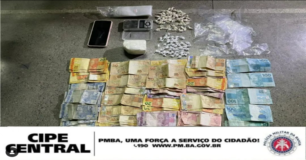 Ipiaú: casal estava com drogas e grande quantia em dinheiro dentro de um bar