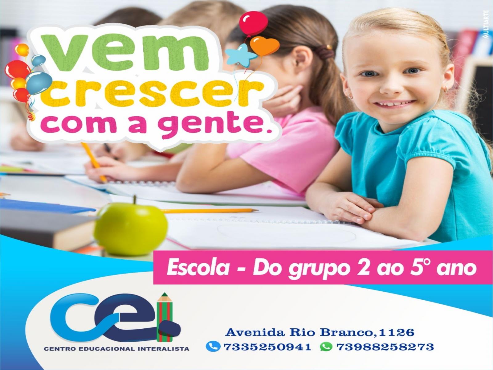O colégio CEI está com matrículas abertas para o ano letivo de 2022.