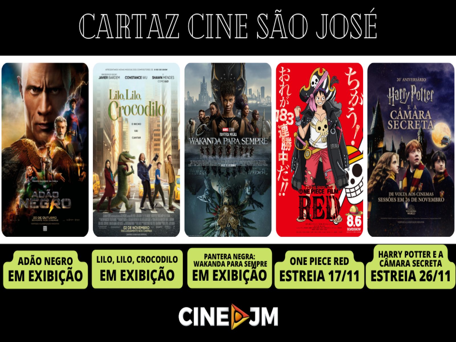 É SEMANA DE ESTREIA NO CINE SÃO JOSÉ!